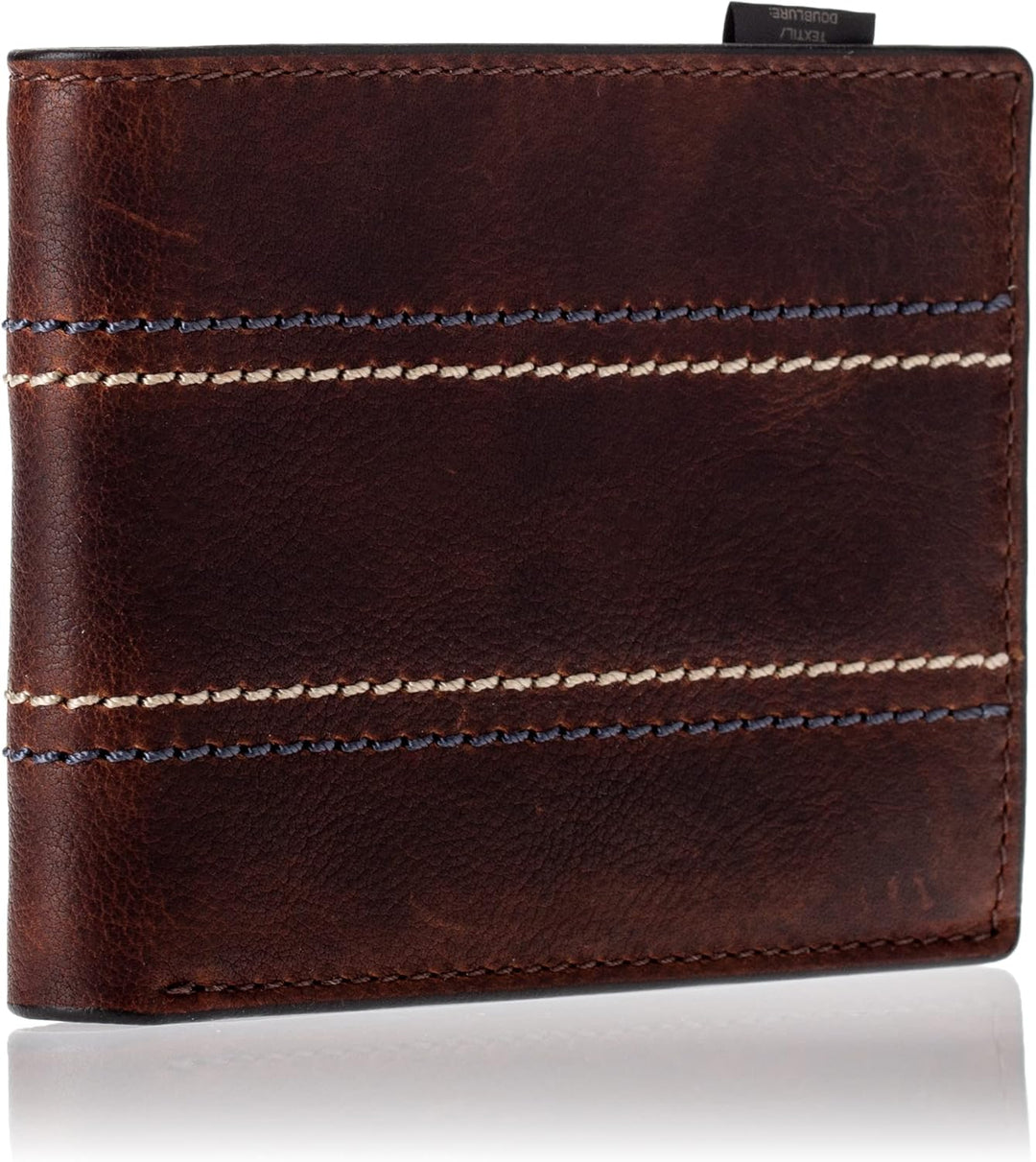 Fossil Herren Reese Leder Bifold Geldbörse 11,43 cm L x 1,905 cm B x 8,89 cm H Braun, Braun