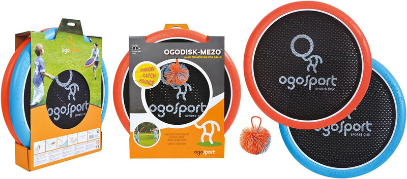 Schildkröt® Ogo Sport Set Mezo, 2 extra grosse Ogo Softdiscs Ø38cm, 1 Ball, der beliebte Spiel-Klass