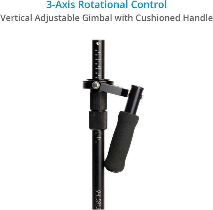 FLYCAM Redking Quick Balancing Videokamera-Stabilisator mit Dovetail schnelle freigeben | Aluminium