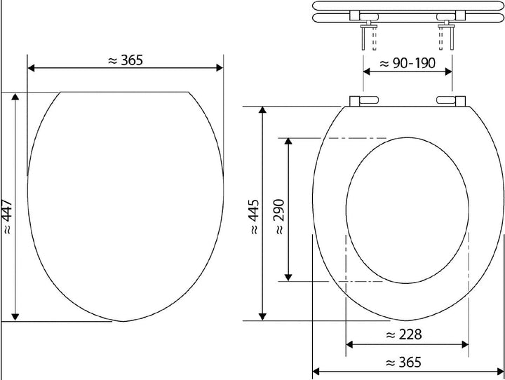 SITZPLATZ® WC-Sitz mit Absenkautomatik, Reise Dekor Luau (Aloha), Thermoplast Toilettendeckel, abneh