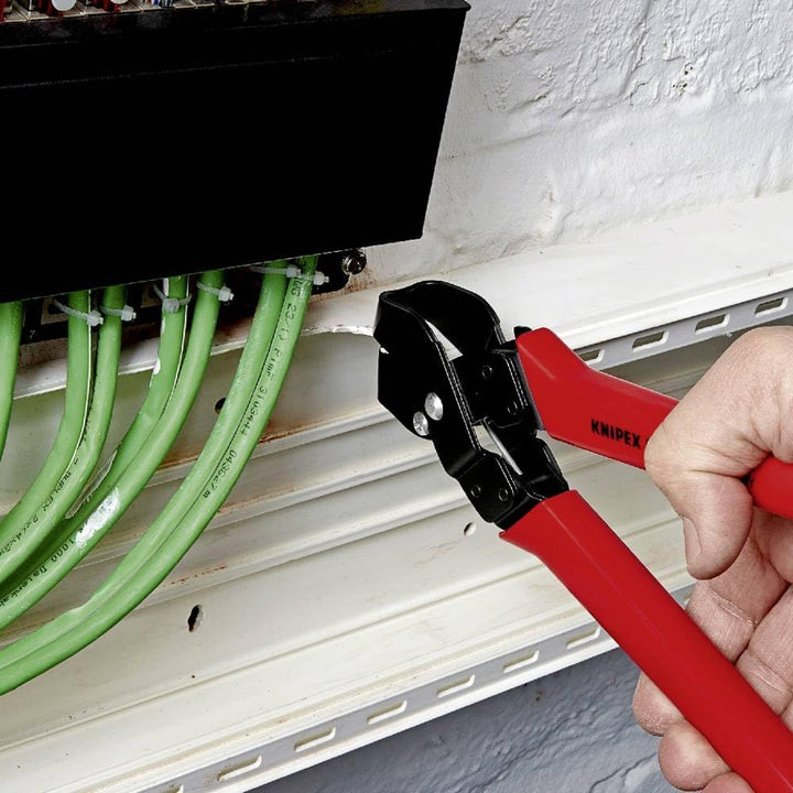 Knipex Ausklinkzange brüniert, mit Kunststoff-Hüllen 250 mm 90 61 20 EAN 20 x 29 mm Rot, 20 x 29 mm