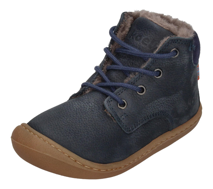 KOEL Barefoot Lauflernschuhe - Bill 2.0 Lambswool Cognac 24 EU Blau, 24 EU Blau