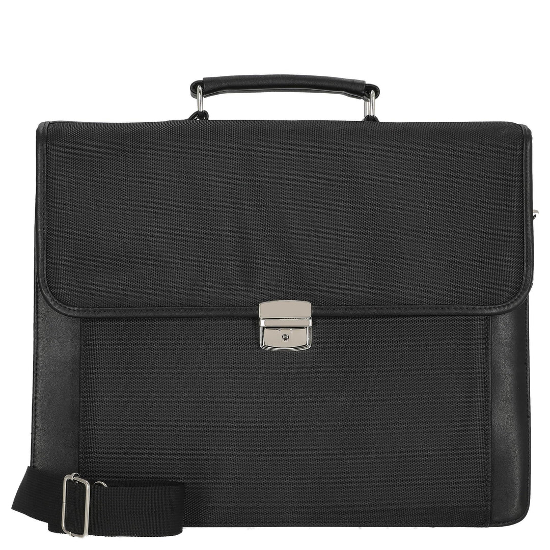 D&N Business Line Aktentasche, 41 cm, 18L, Schwarz