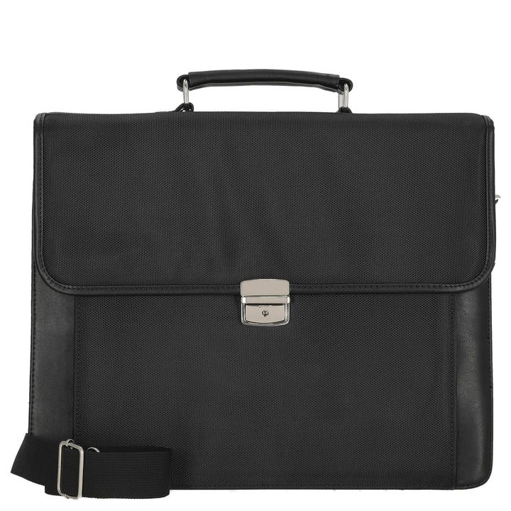 D&N Business Line Aktentasche, 41 cm, 18L, Schwarz