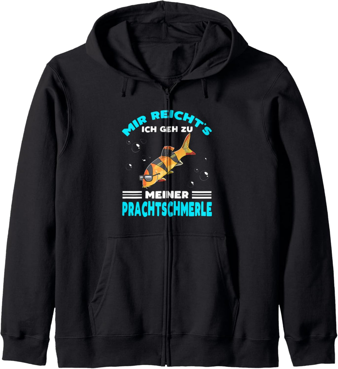 Prachtschmerle Mit Sonnenbrille Schmerlen Fischhalter Kapuzenjacke