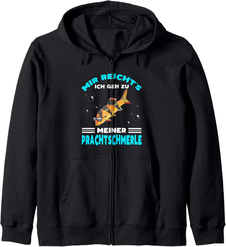 Prachtschmerle Mit Sonnenbrille Schmerlen Fischhalter Kapuzenjacke