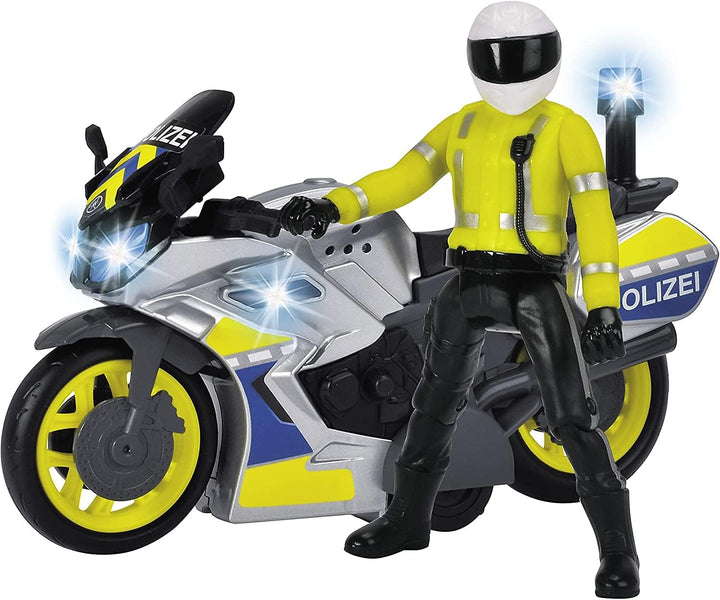 Dickie SOS Polizei-Motorrad, 17 cm
