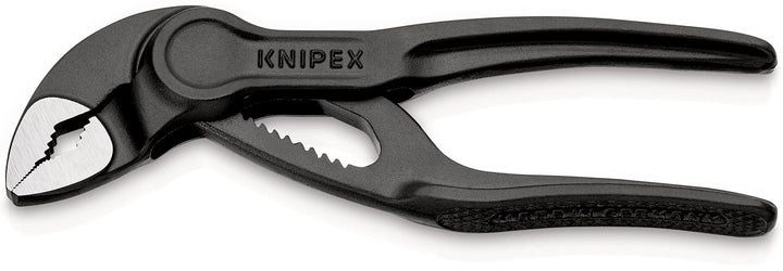 KNIPEX Cobra® XS Mini-Wasserpumpenzange, 100 mm, Muttern bis 24 mm, Rohre bis 28 mm, Selbstklemm-Eff