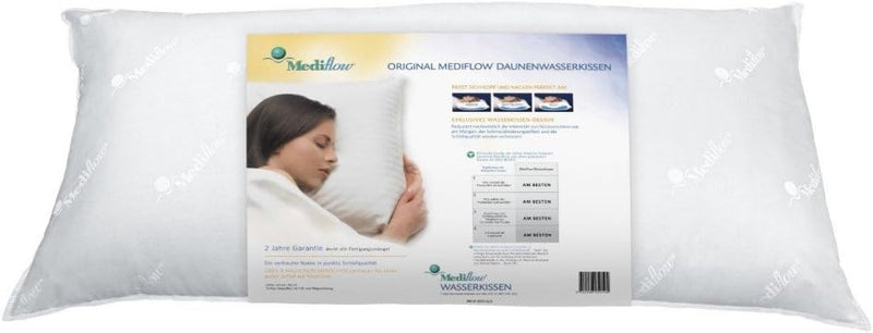 Mediflow 5011 Premium Daunenkissen mit Wasserkern, Made in Germany, Nomite, Allergiker geeignet, Oek