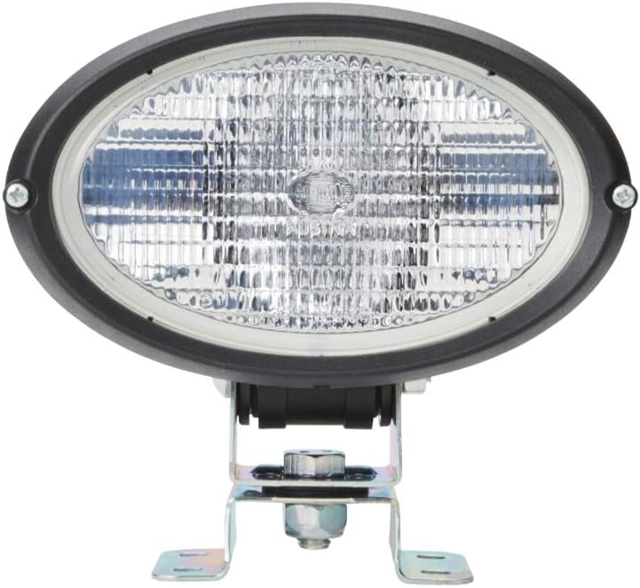 HELLA - Halogen-Arbeitsscheinwerfer - Oval 100 - 24/12V - Schraubanschluss/Anbau - 4-Punkt Befestigu