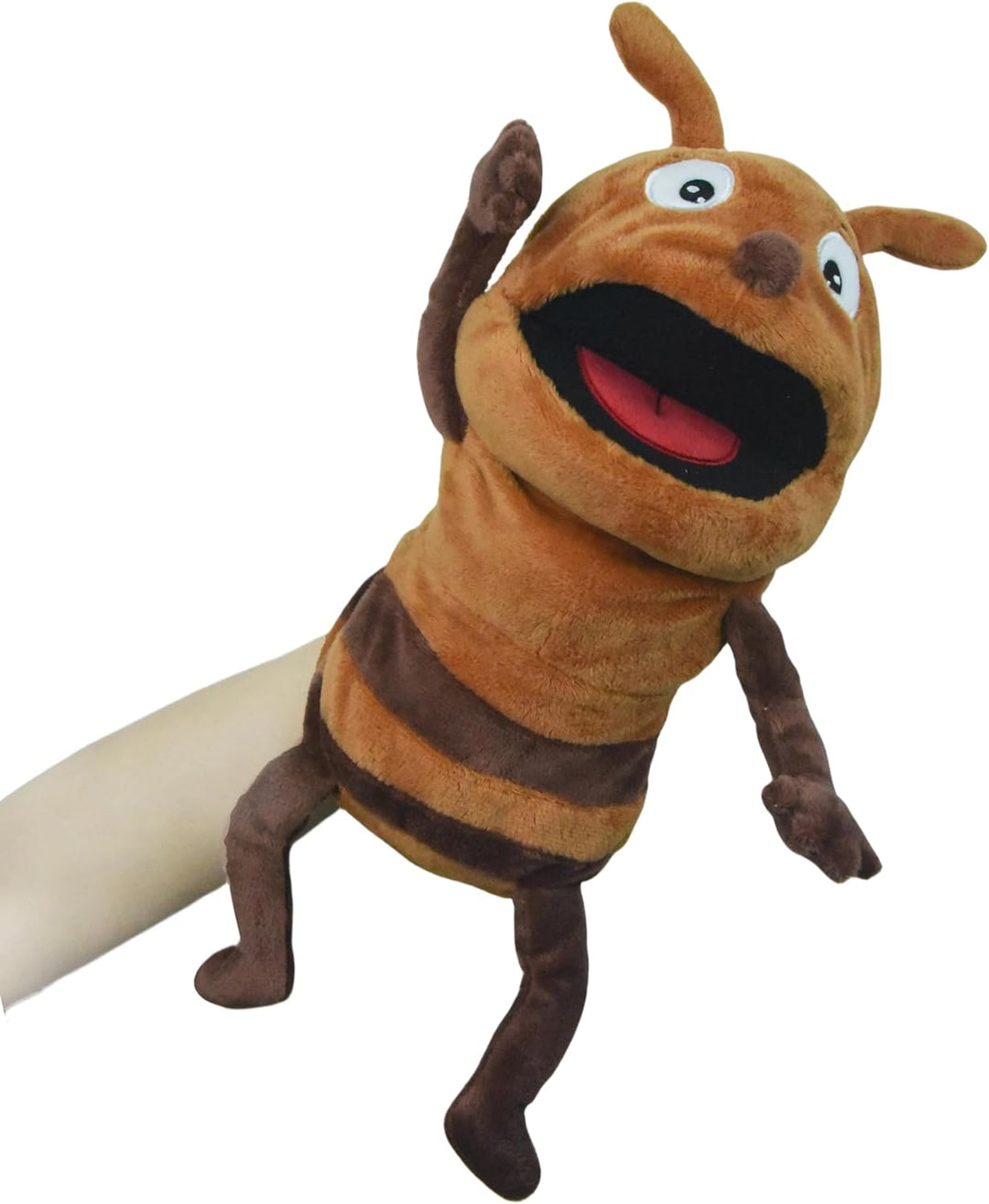 lilizzhoumax Handpuppe Ameise Kuscheltier Tier Ameise Handpuppe aus Plüsch Kawaii Niedliches Rollens