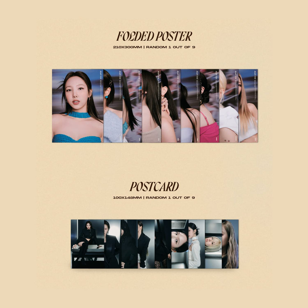 TWICE - 12th Mini Album [READY TO BE] (TO Ver.) Photobook + CD-R + Folded Poster + Postcard + Messag