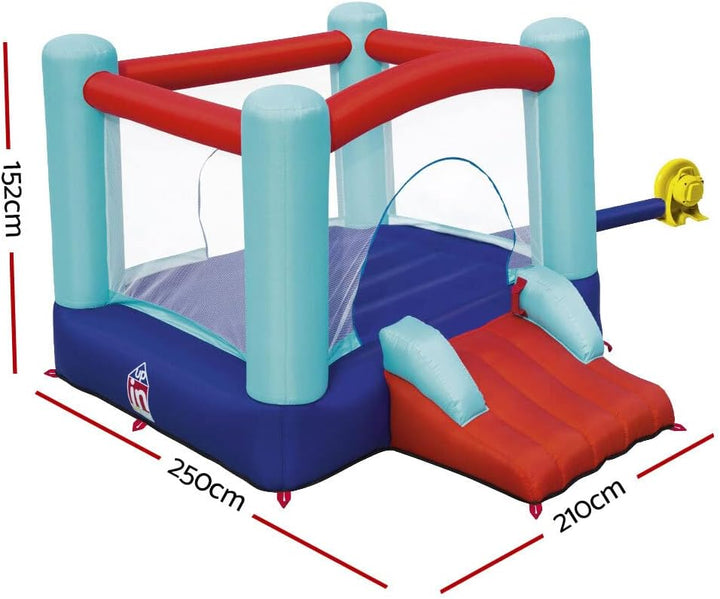 Bestway Up, In & Over™ Hüpfburg, Spring n Slide, 250 x 210 x 152 cm, mit Dauergebläse