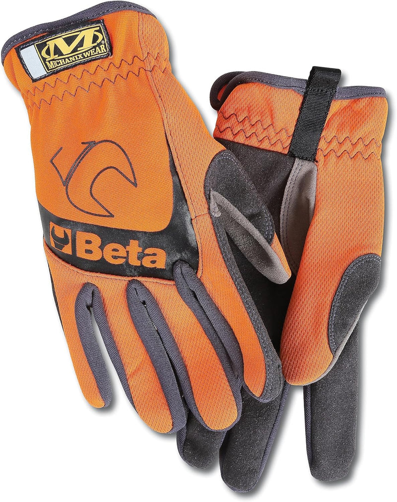 Beta 9574O Arbeitshandschuhe (robuste Schutzhandschuhe, mit Stretch-Manschette, Synthetikleder, Werk