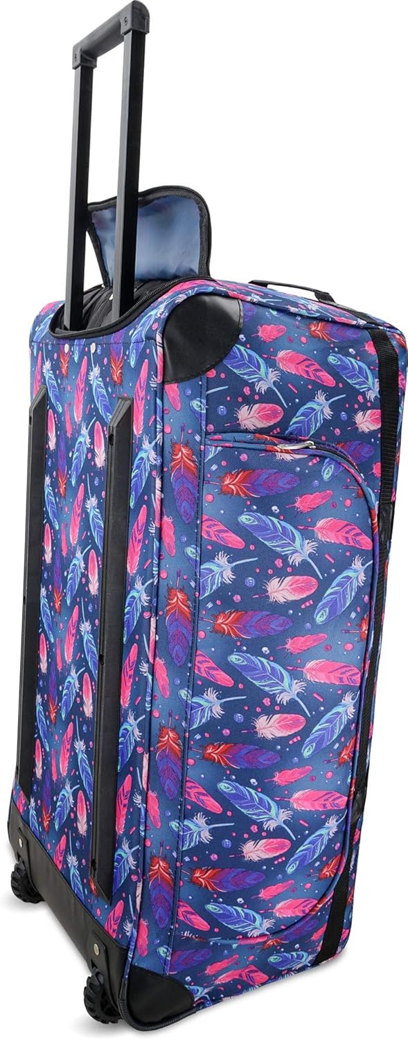 normani XXL Reisetasche Jumbo Big-Travel mit Rollen Farbe Fancy Feathers / 100 Liter Fancy Feathers