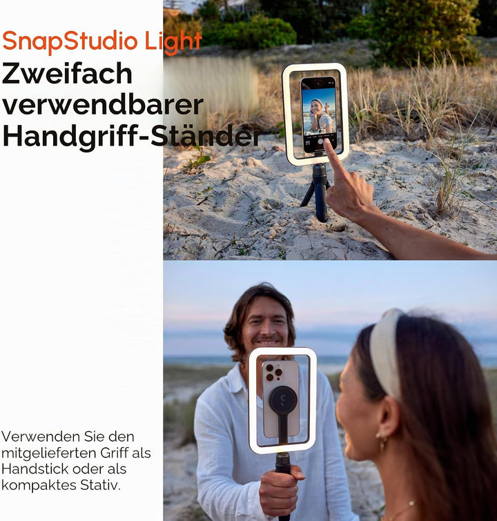 ShiftCam SnapStudio Light - LED-Magnetringlicht mit regelbarer Helligkeit, regelbarer Temperatur, US