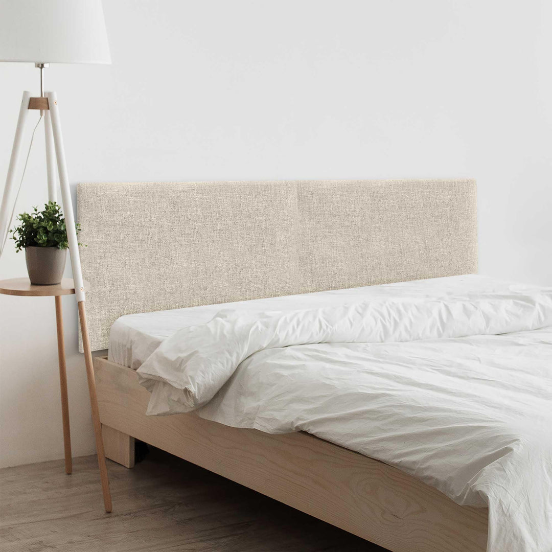 DHOME Plain Natural Linen Headboard gepolstertes Bett Kopfteil Modernes Schlafzimmer TOP Trending (B