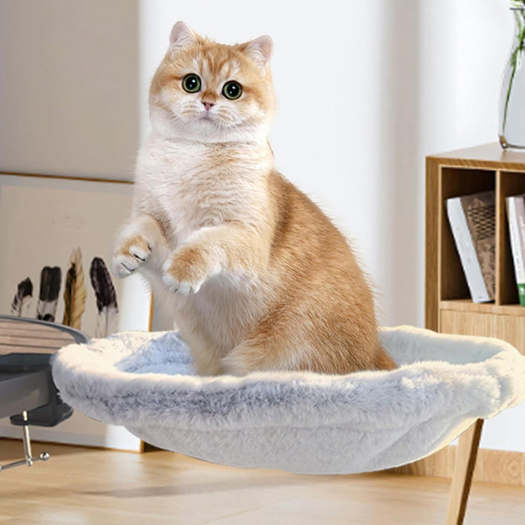 Schreibtisch-Katzenbett, 40 Pfund, Robustes, sicheres Katzen-Schreibtischbett, 16 Zoll breite, warme