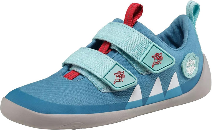 Affenzahn Barfussschuh Baumwolle Lucky Klettverschluss Vegan rutschfest Flexibel für den Sommer in G