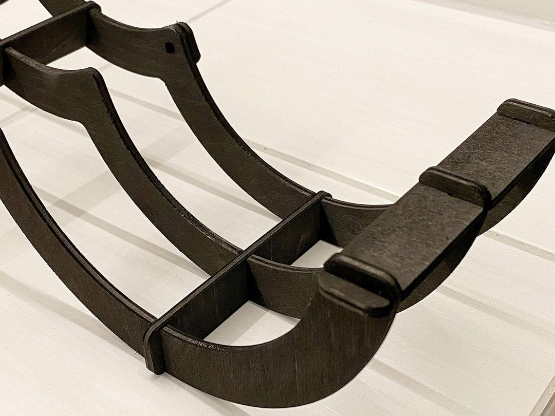 DanDiBo Toilettenpapierhalter Holz Schwarz Raupe Klopapierhalter Wand WC Rollenhalter Ersatzrollenha