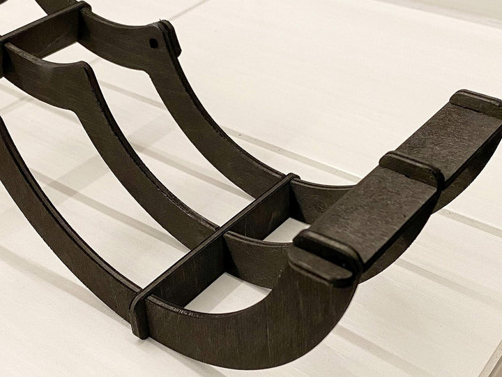DanDiBo Toilettenpapierhalter Holz Schwarz Raupe Klopapierhalter Wand WC Rollenhalter Ersatzrollenha