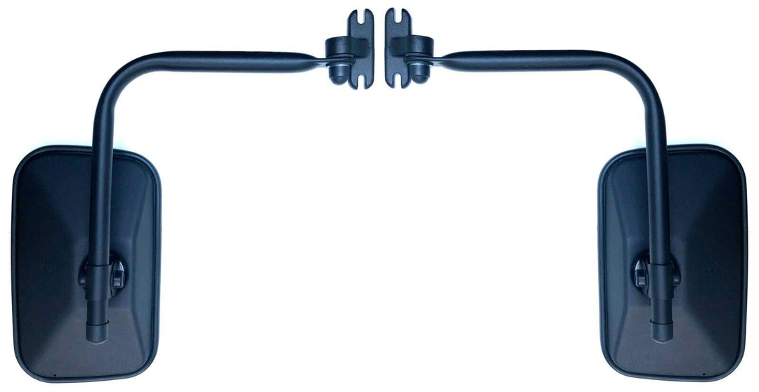 MelTruck® 2x Aussenspiegel 250x155 R1200 E20 ø10, 15, 18 mit Halter für Traktor LKW Bagger