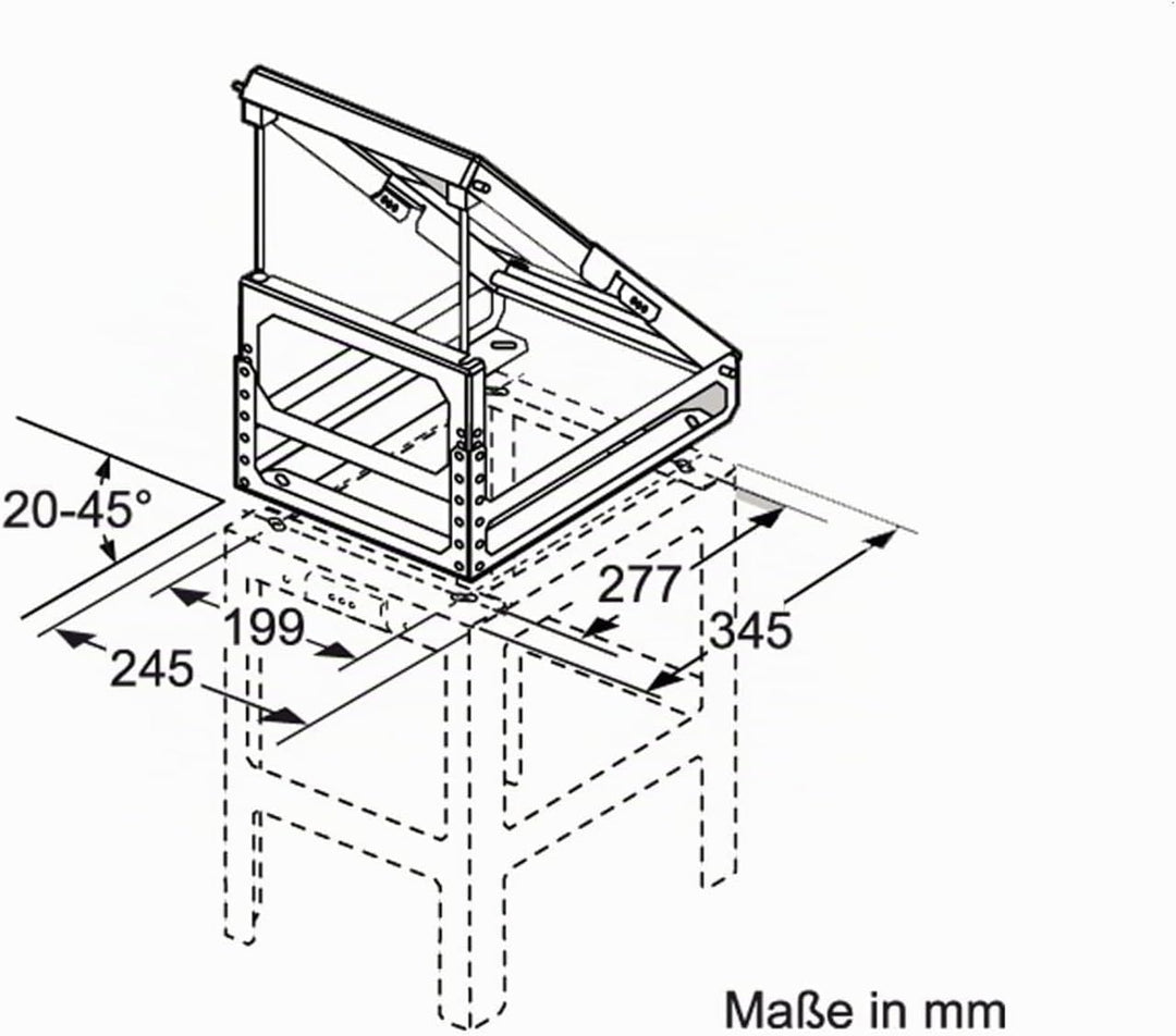 Bosch DHZ1231 Zubehör für Dunstabzüge, Adapter für Dachschrägen links/rechts, Made in Germany