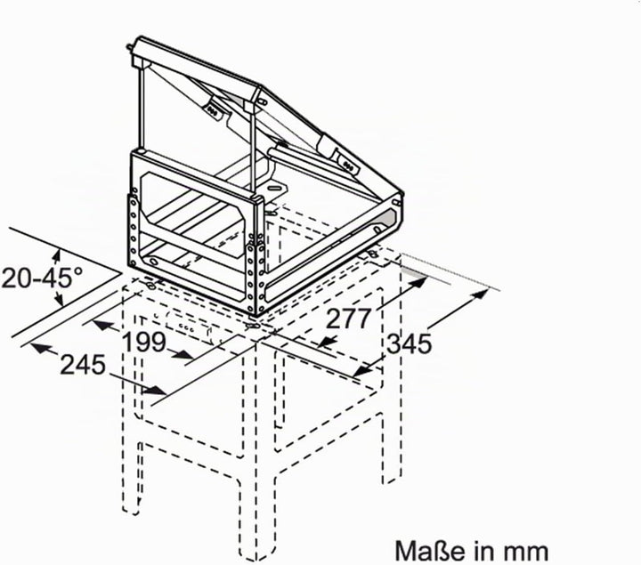 Bosch DHZ1231 Zubehör für Dunstabzüge, Adapter für Dachschrägen links/rechts, Made in Germany