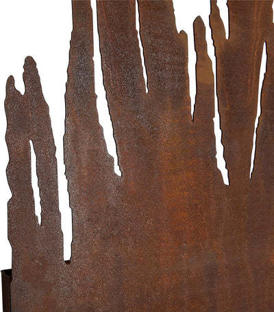 ESTEXO Sichtschutzelement Sichtschutzwand Gartenzaun Rost Sichtschutz Flames Metall Edelrost Gartend