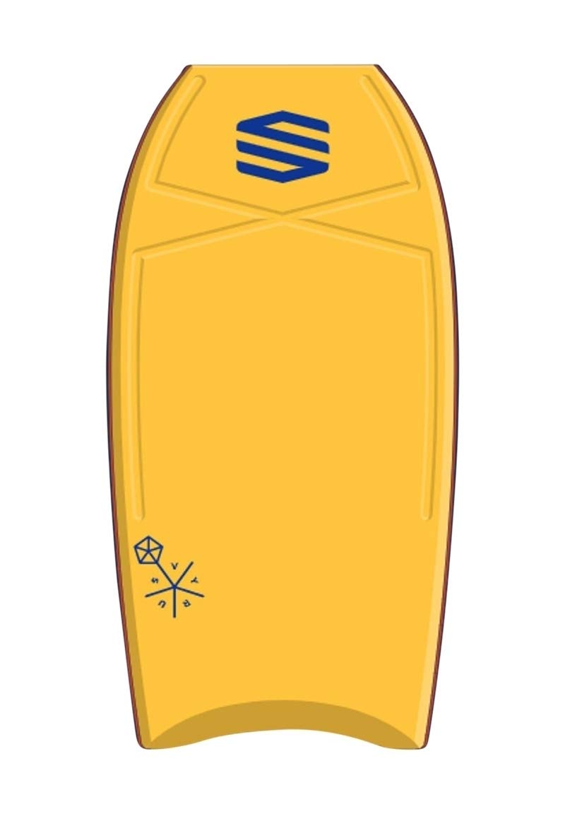 Sniper Vyrus PE Bodyboard gelb 38', gelb 38'