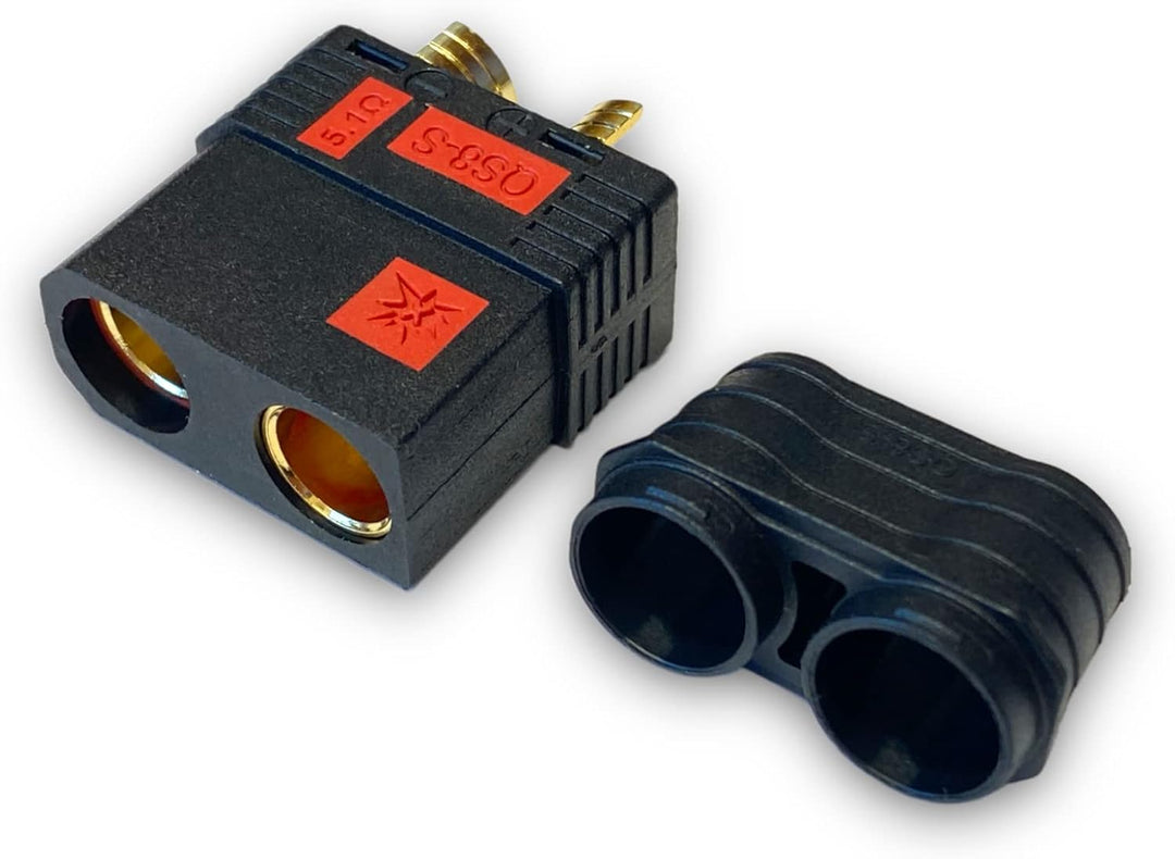 3 Paar (6 Stück) Original Antiblitz Hochstrom QS8S QS8 8mm EC8 Goldstecker Steckverbinder Verpolsich