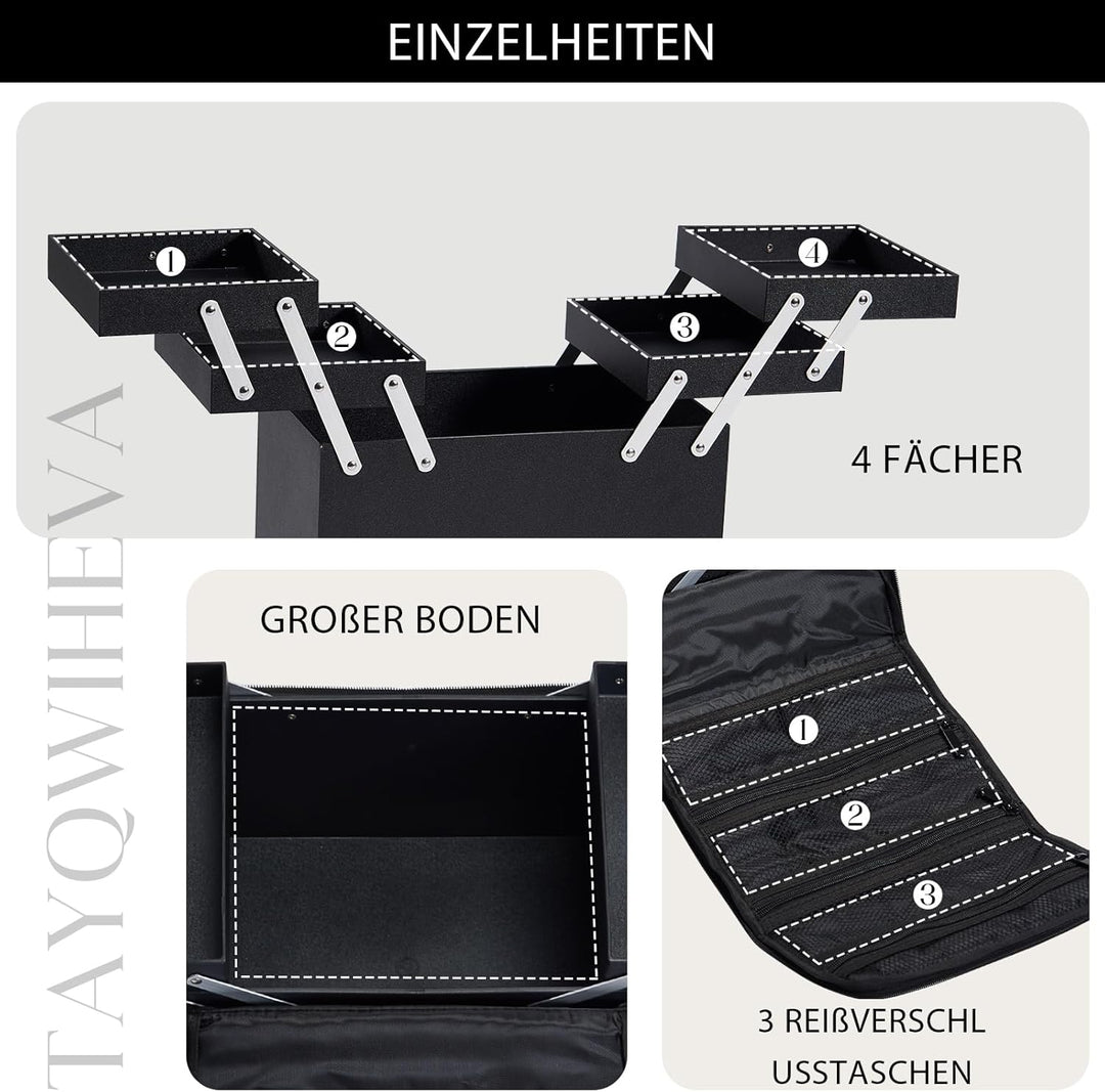 Kosmetikkoffer Schminkkoffer Make up Koffer Make up Tasche Kosmetiktasche Gross Schminktasche Kosmet