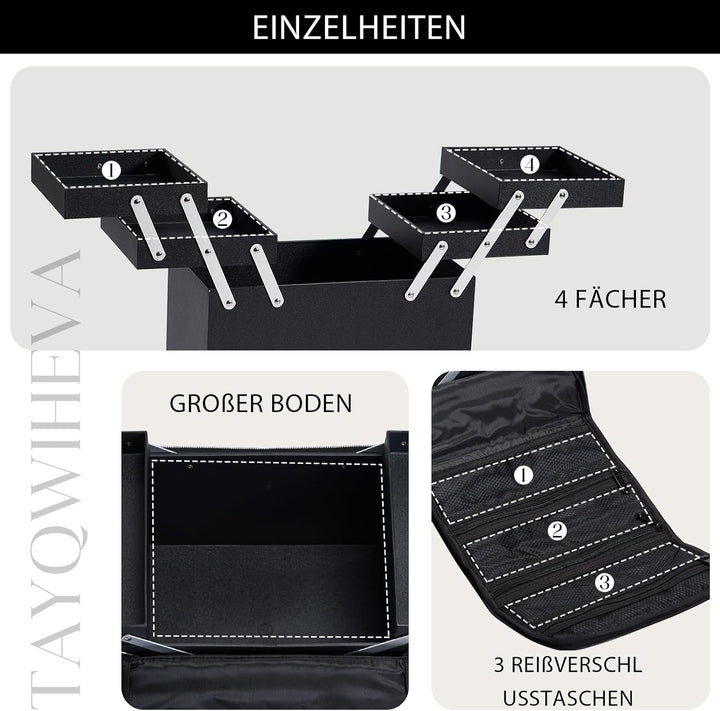 Kosmetikkoffer Schminkkoffer Make up Koffer Make up Tasche Kosmetiktasche Gross Schminktasche Kosmet
