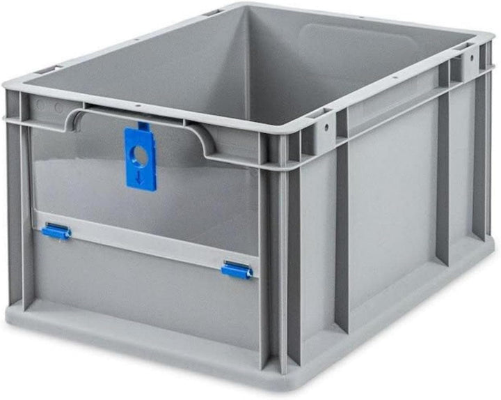 SparSet 10x Eurobox NextGen Insight Cover | HxBxT 22x30x40 | 20 Liter | Niedrig/Blau | Eurobehälter,