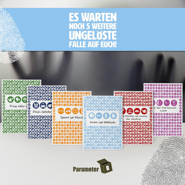 Irren ist tödlich - Krimidinner für 4 Personen – spannendes Krimidinner für zuhause - Krimispiel - r