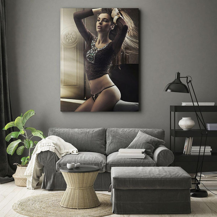 Bilder auf Leinwand Schönheit Club Kosmetik Disco Leinwandbild mit Rahmen 45x80cm Wandbilder Dekorat