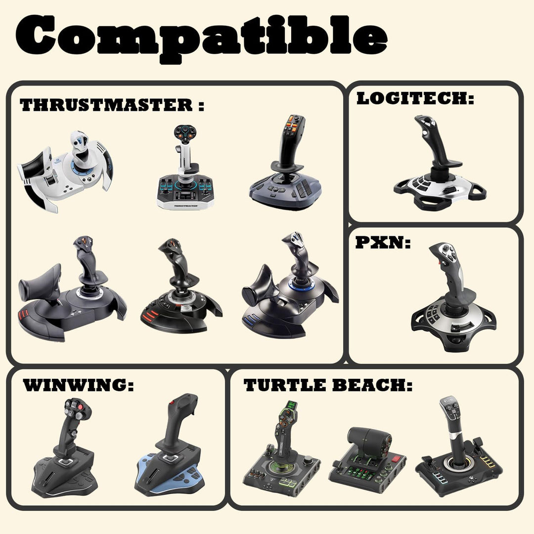 Tischhalterung für Thrustmaster T-Flight Hotas X, Logitech G Extreme 3D, Turtle Beach VelocityOne Fl