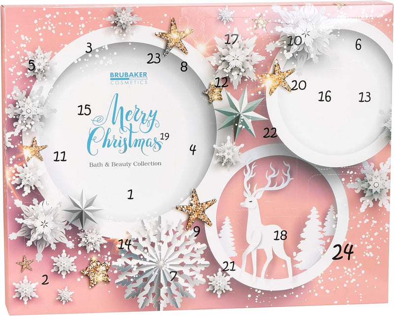 BRUBAKER Cosmetics Beauty Adventskalender 2024 - der XXL Wellness Weihnachtskalender für Frauen und