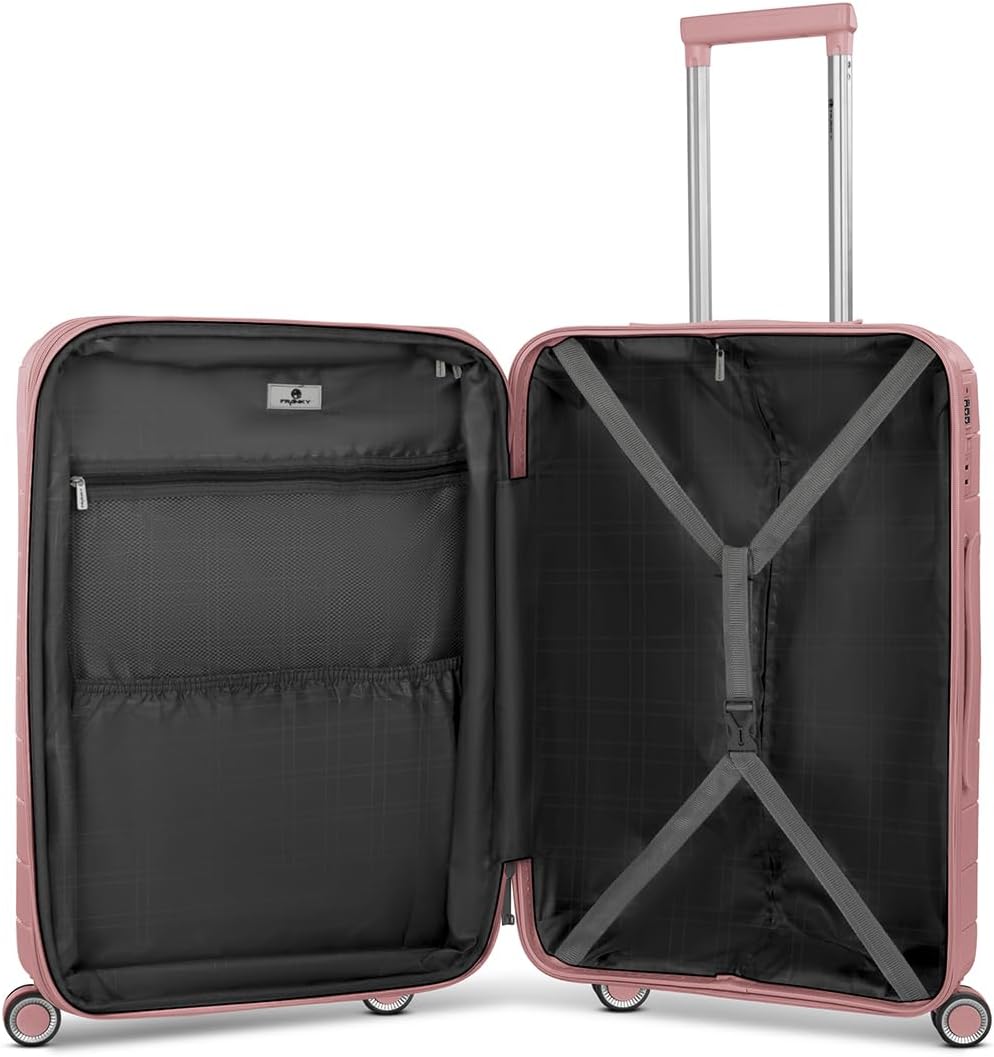 Franky Check-in Koffer für Damen und Herren | mittelgrosser Trolley 42 x 24 x 65 cm aus hochwertigem