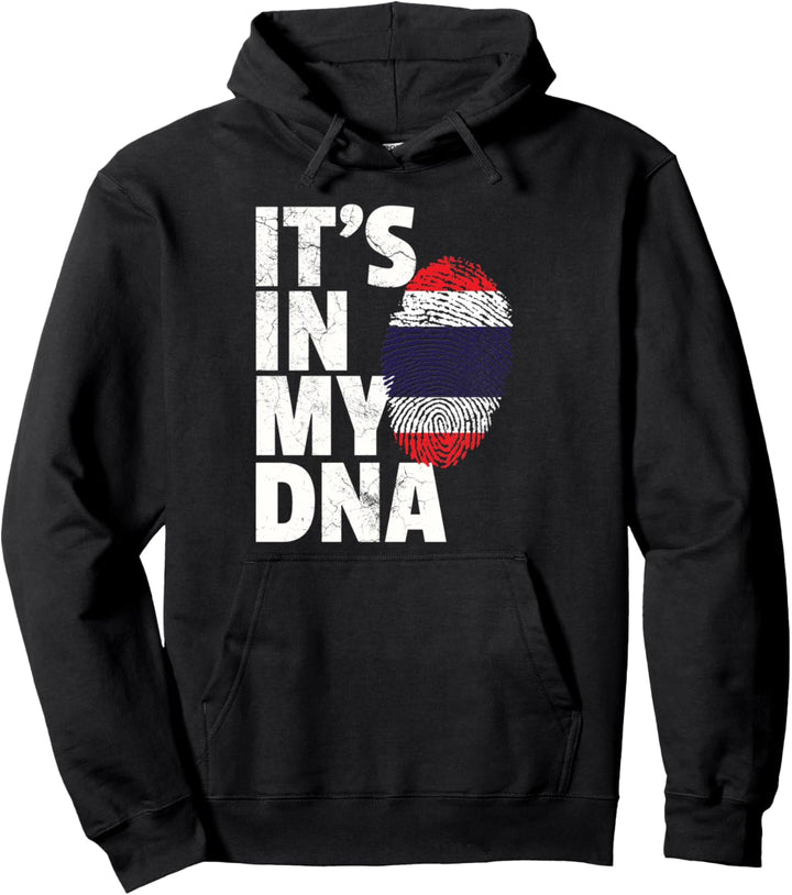 IT'S IN MY DNA Thailand Flag Pride National Country Roots Pullover Hoodie