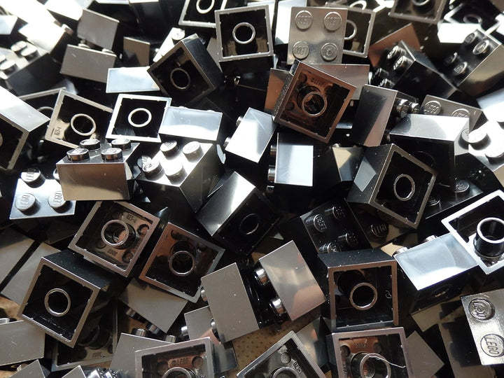 LEGO Steine 2x2 Noppen (3003) Schwarz 50 Stück