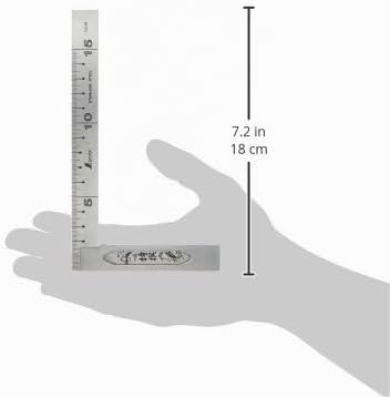 Shinwa Sokutei Präzisionswinkel mit Sockel, 15 cm (62006)