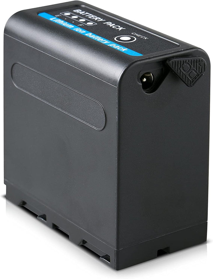 Blumax 2X Akku NP-F980 / NP-F990 LG Zellen 10050mAh + Turbo-Ladegerät | kompatibel mit Sony NP-F750