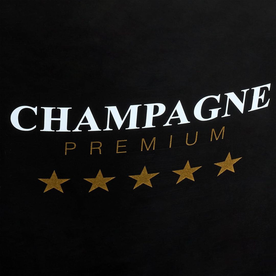 Relaxdays Sektkühler, Flaschenkühler, 8l Volumen, Getränke kühlen, Champagnerkühler HxBxT: 25,5x35x2