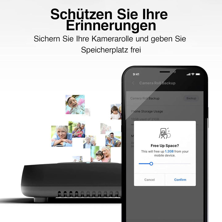 AMBER X Smart Persönliches Cloud-Speichergerät für Datenmedia-Dateien, integrierte 512 GB High-Speed
