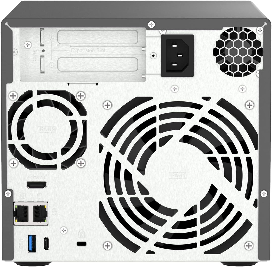 Qnap TVS-h474-PT-8G | Intel Pentium Gold Prozessor, 8 GB RAM, PCIe Gen 4, Schwarz 4-bay 8GB RAM, 4-b