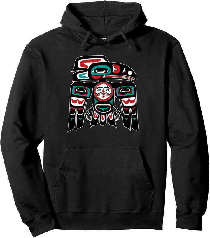 Raven Haida Tlingit Totem Indigener Stolz der amerikanischen Pullover Hoodie