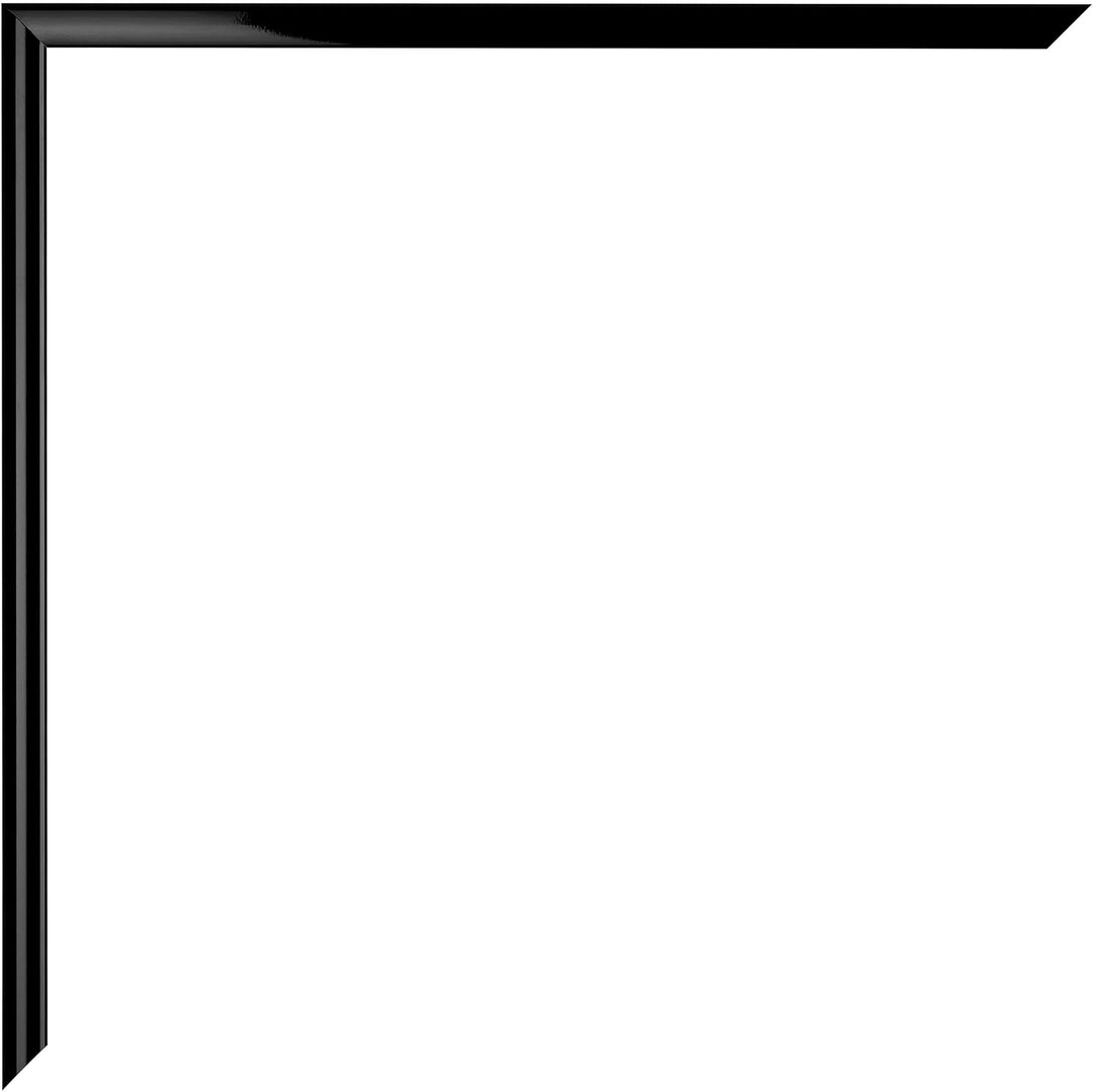 yd. Your Decoration - Bilderrahmen 75x100 cm - Schwarz Hochglanz - Bilderrahmen aus Aluminium mit Ac