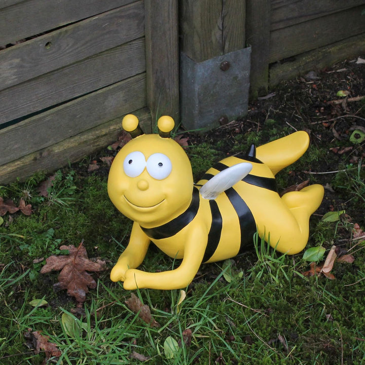 colourliving Gartenstecker Biene gross Bienen Deko Figuren Gartenfigur Bienen Dekoration handbemalt