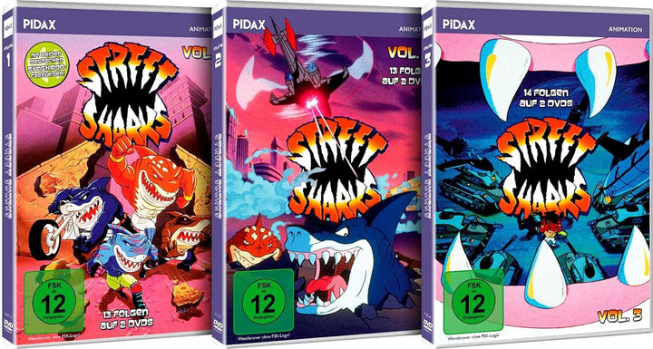 Street Sharks - Gesamtedition - Alle 40 Folgen der Kult-Zeichentrickserie - Pidax-Animation, DVD